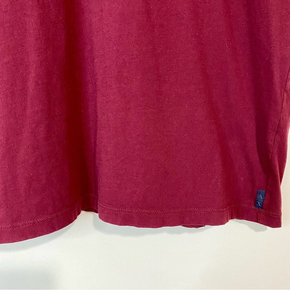 Armani Exchange Men’s Short Sleeve Polo Maroon Size Large EUC - Picture 3 of 6